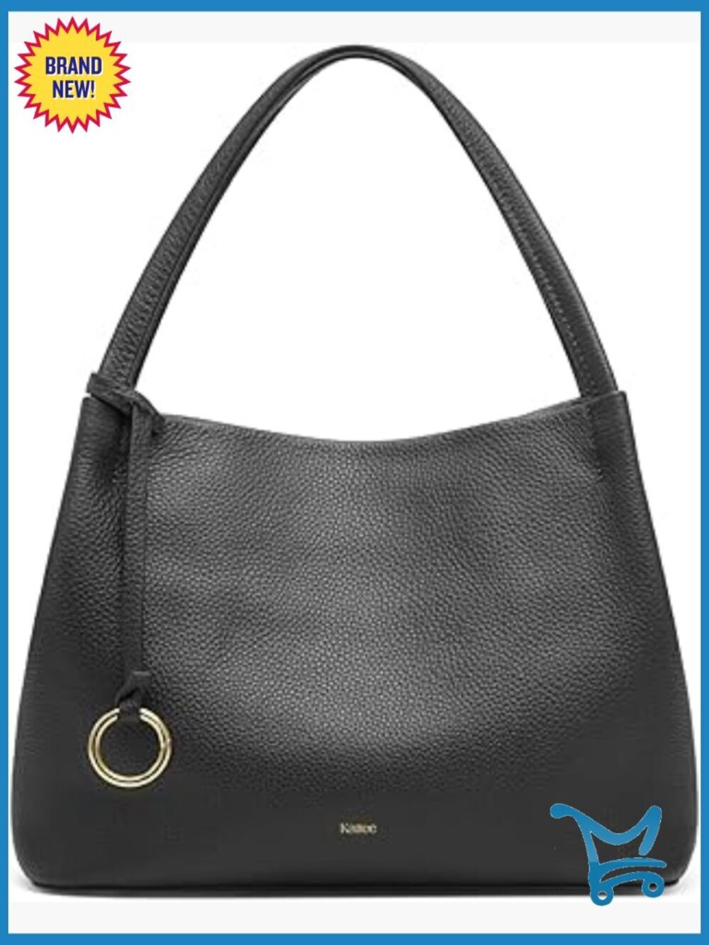 Genuine Leather Crossbody Bag with Adjustable Strap, Multi-Pocket Satchel